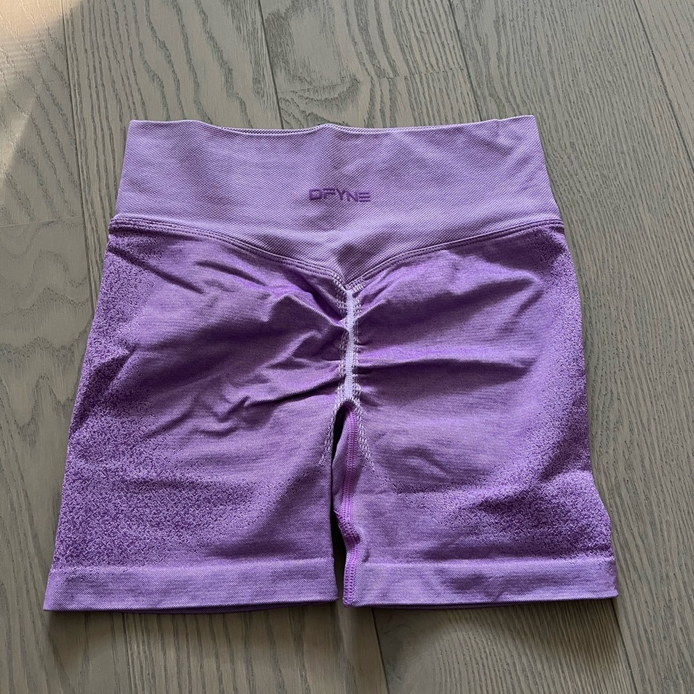 DFYNE Women's Purple Athletic Shorts